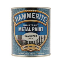 HAMMERITE METAL PAINT HAMMERED WHITE 750ML 