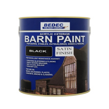 BEDEC BARN PAINT BLACK SATIN 2.5L 