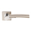DOOR HANDLES LEVER ON SQUARE SCREW ROSE SATIN NICKEL/POL CHROME DH003650-SQ DALE ULTIMO