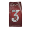 NUMERAL NUMBER 3 SATIN CHROME PLATED REF DH009403 DALE HARDWARE